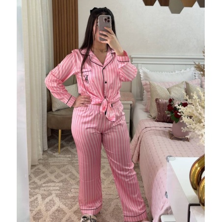 Ensemble Pyjama Long En Satin Victoria's Secret